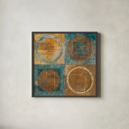 Renew by Mike Schick. Shown in a sleek black glass frame for a contemporary gallery look. Available as an archival giclee rolled canvas, fine art paper, or poster print. SKU 10165a.