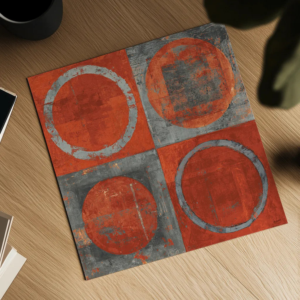 Renew Tangerine Tango by Mike Schick. Shown as a detailed flat fine art print, highlighting archival giclee quality. Available as an archival giclee rolled canvas, fine art paper, or poster print. SKU 10250a.