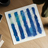 Rhythm and Hue on White by Mike Schick. Shown as a detailed flat fine art print, highlighting archival giclee quality. Available as an archival giclee rolled canvas, fine art paper, or poster print. SKU 25933a.