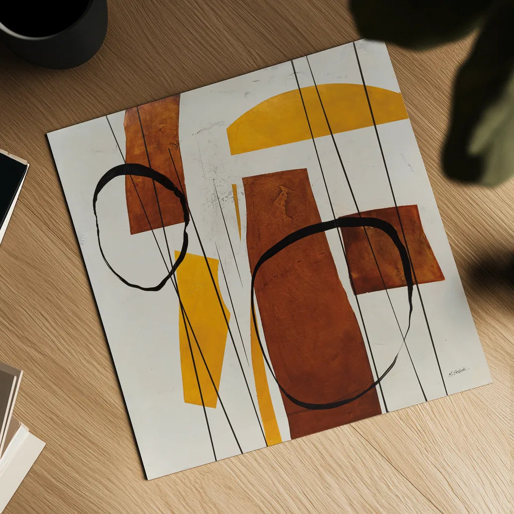 Ringleader by Mike Schick. Shown as a detailed flat fine art print, highlighting archival giclee quality. Available as an archival giclee rolled canvas, fine art paper, or poster print. SKU 91329a.