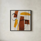 Ringleader by Mike Schick. Shown in a sleek black glass frame for a contemporary gallery look. Available as an archival giclee rolled canvas, fine art paper, or poster print. SKU 91329a.