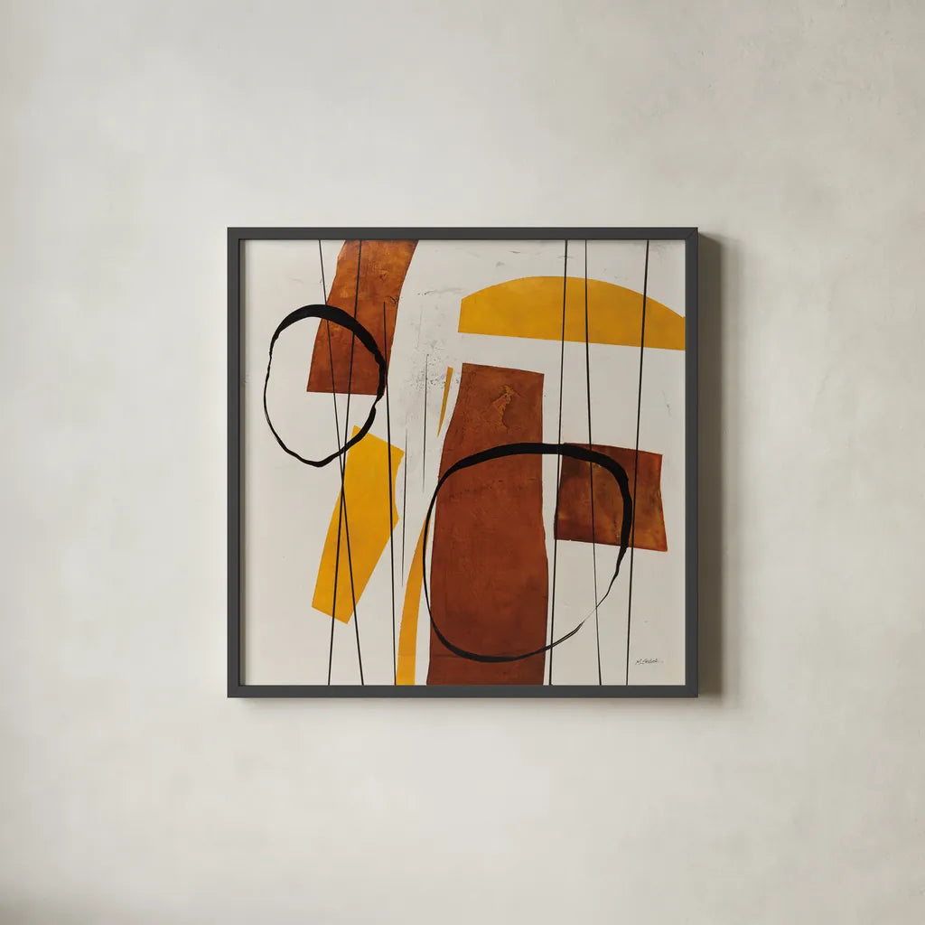 Ringleader by Mike Schick. Shown in a sleek black glass frame for a contemporary gallery look. Available as an archival giclee rolled canvas, fine art paper, or poster print. SKU 91329a.