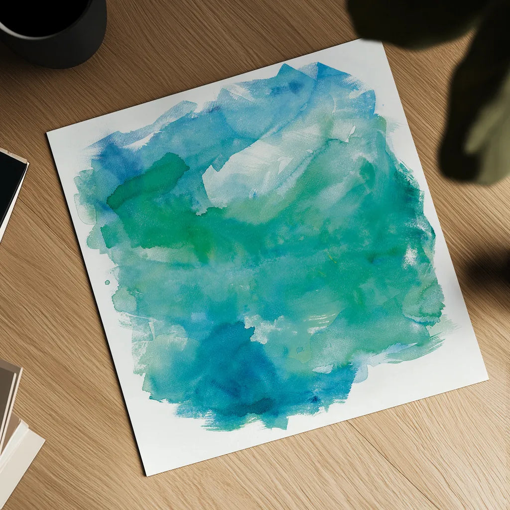 Sea Glass by Mike Schick. Shown as a detailed flat fine art print, highlighting archival giclee quality. Available as an archival giclee rolled canvas, fine art paper, or poster print. SKU 18240a.