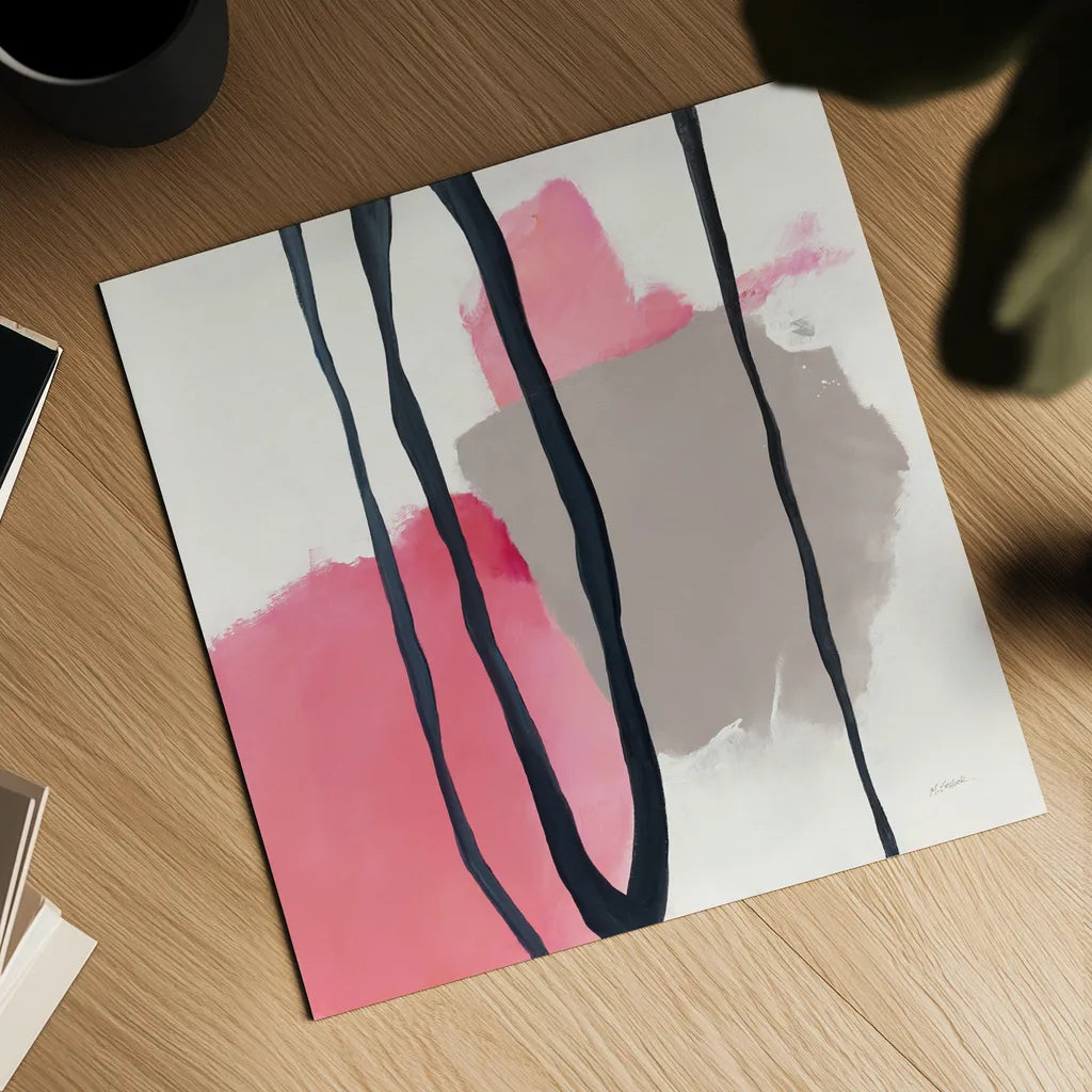 Somersault I by Mike Schick. Shown as a detailed flat fine art print, highlighting archival giclee quality. Available as an archival giclee rolled canvas, fine art paper, or poster print. SKU 34643a.