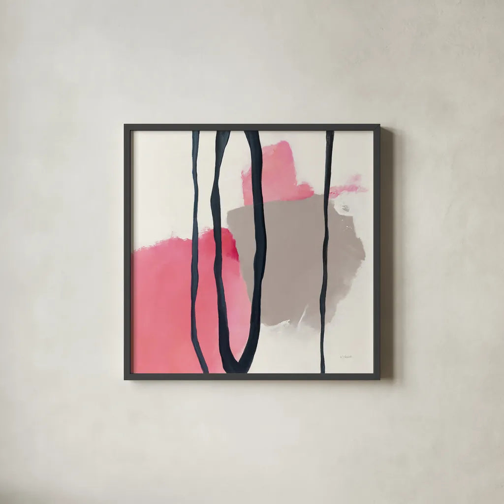 Somersault I by Mike Schick. Shown in a sleek black glass frame for a contemporary gallery look. Available as an archival giclee rolled canvas, fine art paper, or poster print. SKU 34643a.