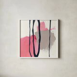 Somersault I by Mike Schick. Shown in a crisp white glass frame for a clean and minimalist style. Available as an archival giclee rolled canvas, fine art paper, or poster print. SKU 34643a.