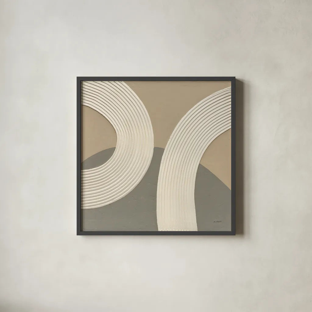 Somewhere I by Mike Schick. Shown in a sleek black glass frame for a contemporary gallery look. Available as an archival giclee rolled canvas, fine art paper, or poster print. SKU 86332a.