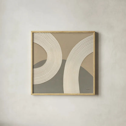 Somewhere I by Mike Schick. Shown in a natural wood glass frame for a timeless modern aesthetic. Available as an archival giclee rolled canvas, fine art paper, or poster print. SKU 86332a.