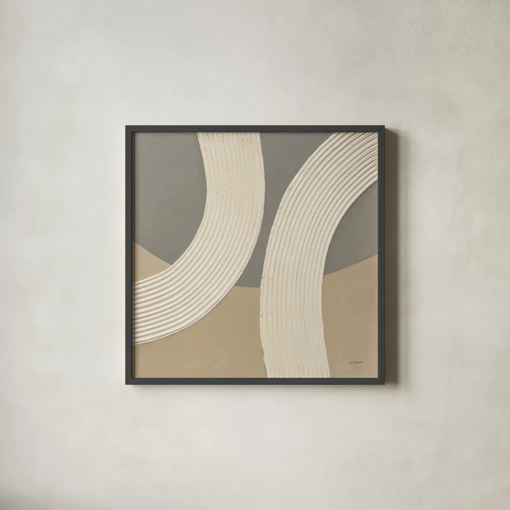 Somewhere II by Mike Schick. Shown in a sleek black glass frame for a contemporary gallery look. Available as an archival giclee rolled canvas, fine art paper, or poster print. SKU 86333a.