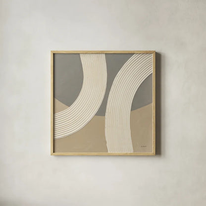 Somewhere II by Mike Schick. Shown in a natural wood glass frame for a timeless modern aesthetic. Available as an archival giclee rolled canvas, fine art paper, or poster print. SKU 86333a.