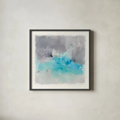 Spring Chase by Mike Schick. Shown in a sleek black glass frame for a contemporary gallery look. Available as an archival giclee rolled canvas, fine art paper, or poster print. SKU 31845a.