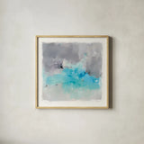 Spring Chase by Mike Schick. Shown in a natural wood glass frame for a timeless modern aesthetic. Available as an archival giclee rolled canvas, fine art paper, or poster print. SKU 31845a.