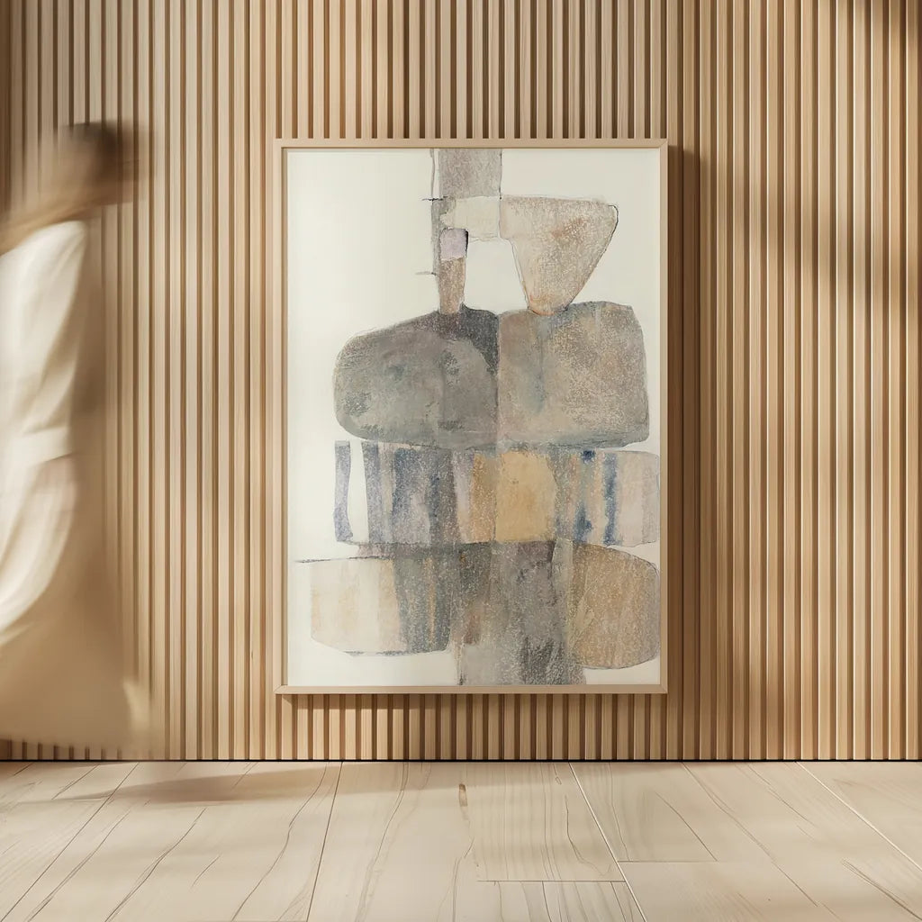 Stepping Stones by Mike Schick. shown as over sized large wall art. Available as an archival giclee rolled canvas, fine art paper, or poster print. SKU 25912h.