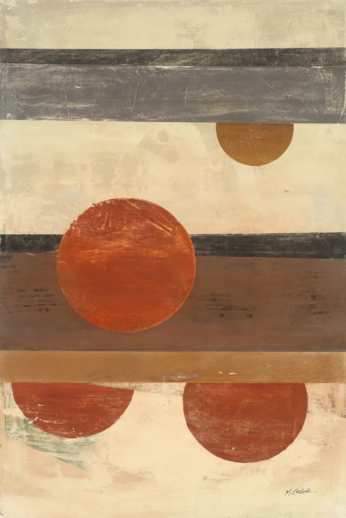 Stripes and Circles by Mike Schick. SKU 34187h. Archival Giclee Fine art print for wall decor.