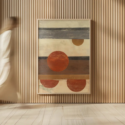 Stripes and Circles by Mike Schick. shown as over sized large wall art. Available as an archival giclee rolled canvas, fine art paper, or poster print. SKU 34187h.