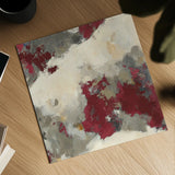 Syrah Gray Matter II Square by Mike Schick. Shown as a detailed flat fine art print, highlighting archival giclee quality. Available as an archival giclee rolled canvas, fine art paper, or poster print. SKU 34219a.