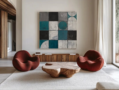 Tango Detal II BW by Mike Schick. Shown as extra-large giant wall art in a modern living room. Available as an archival giclee rolled canvas, fine art paper, or poster print. SKU 33271a.