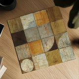 Tango Square I Neutral by Mike Schick. Shown as a detailed flat fine art print, highlighting archival giclee quality. Available as an archival giclee rolled canvas, fine art paper, or poster print. SKU 10400a.