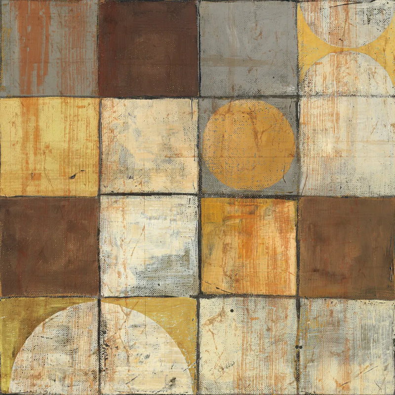 Tango Square II Neutral by Mike Schick. SKU 10401a. Archival Giclee Fine art print for wall decor.