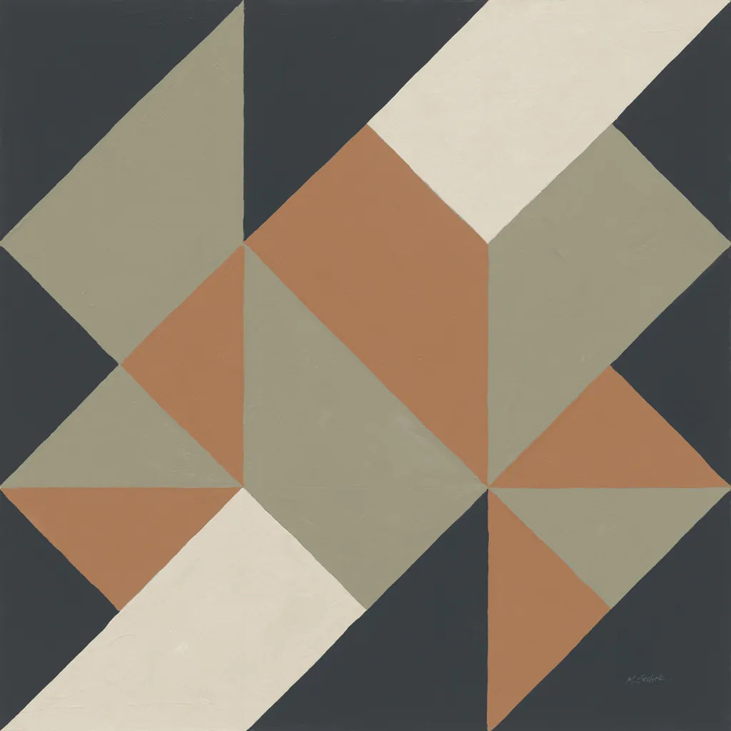 Triangles I Highland by Mike Schick. SKU 69859a. Archival Giclee Fine art print for wall decor.