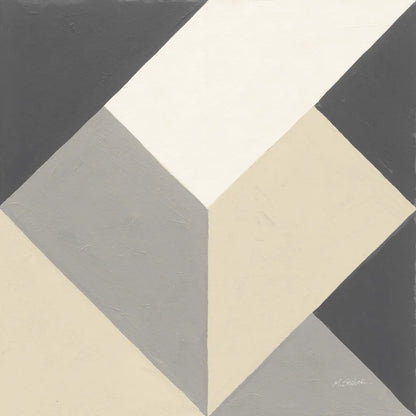 Triangles I Neutral Crop by Mike Schick. SKU 70241a. Archival Giclee Fine art print for wall decor.