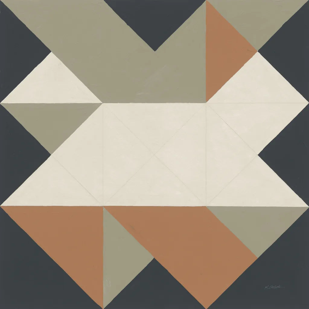 Triangles III Highland by Mike Schick. SKU 69860a. Archival Giclee Fine art print for wall decor.