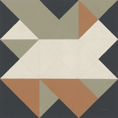 Triangles III Highland by Mike Schick. SKU 69860a. Archival Giclee Fine art print for wall decor.