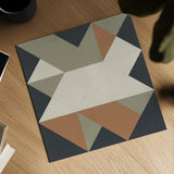 Triangles III Highland by Mike Schick. Shown as a detailed flat fine art print, highlighting archival giclee quality. Available as an archival giclee rolled canvas, fine art paper, or poster print. SKU 69860a.