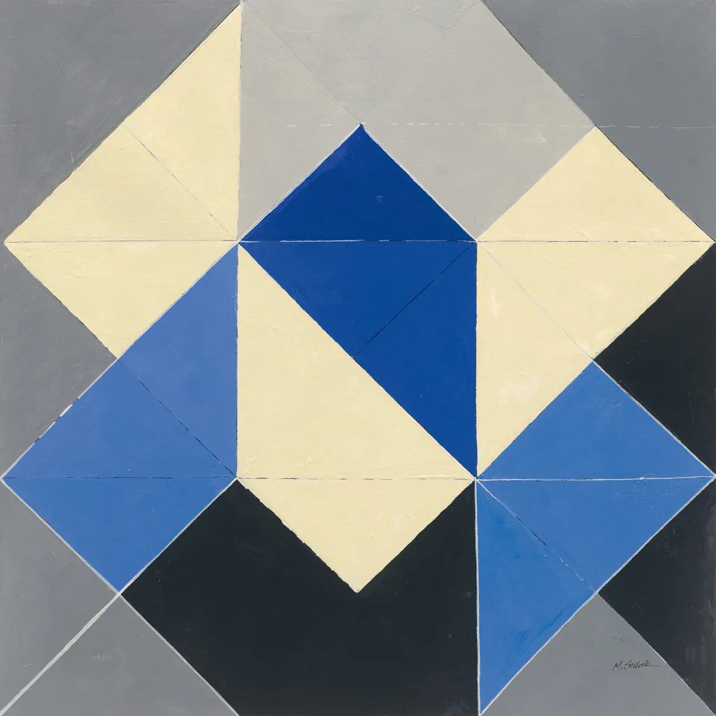 Triangles IV by Mike Schick. SKU 69655a. Archival Giclee Fine art print for wall decor.