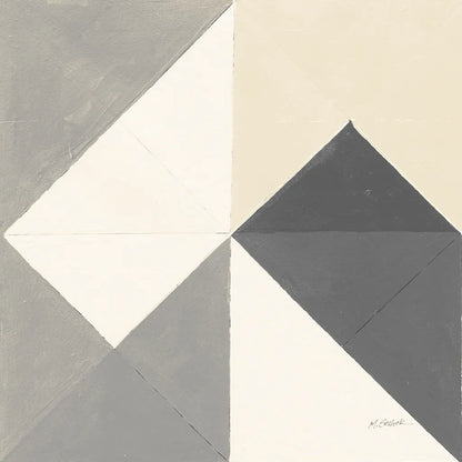 Triangles IV Neutral Crop by Mike Schick. SKU 70242a. Archival Giclee Fine art print for wall decor.