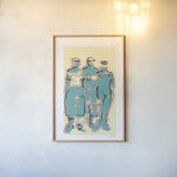 Triumphant by Mike Schick. shown as a paper print in a natural frame. Available as a archival giclee rolled canvas, fine art paper, or poster print. SKU 48416h.