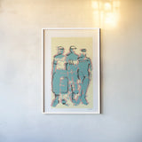 Triumphant by Mike Schick. shown as a paper print in a white frame. Available as a archival giclee rolled canvas, fine art paper, or poster print. SKU 48416h.