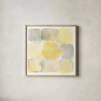 Two Tone I by Mike Schick. Shown in a natural wood glass frame for a timeless modern aesthetic. Available as an archival giclee rolled canvas, fine art paper, or poster print. SKU 20722a.