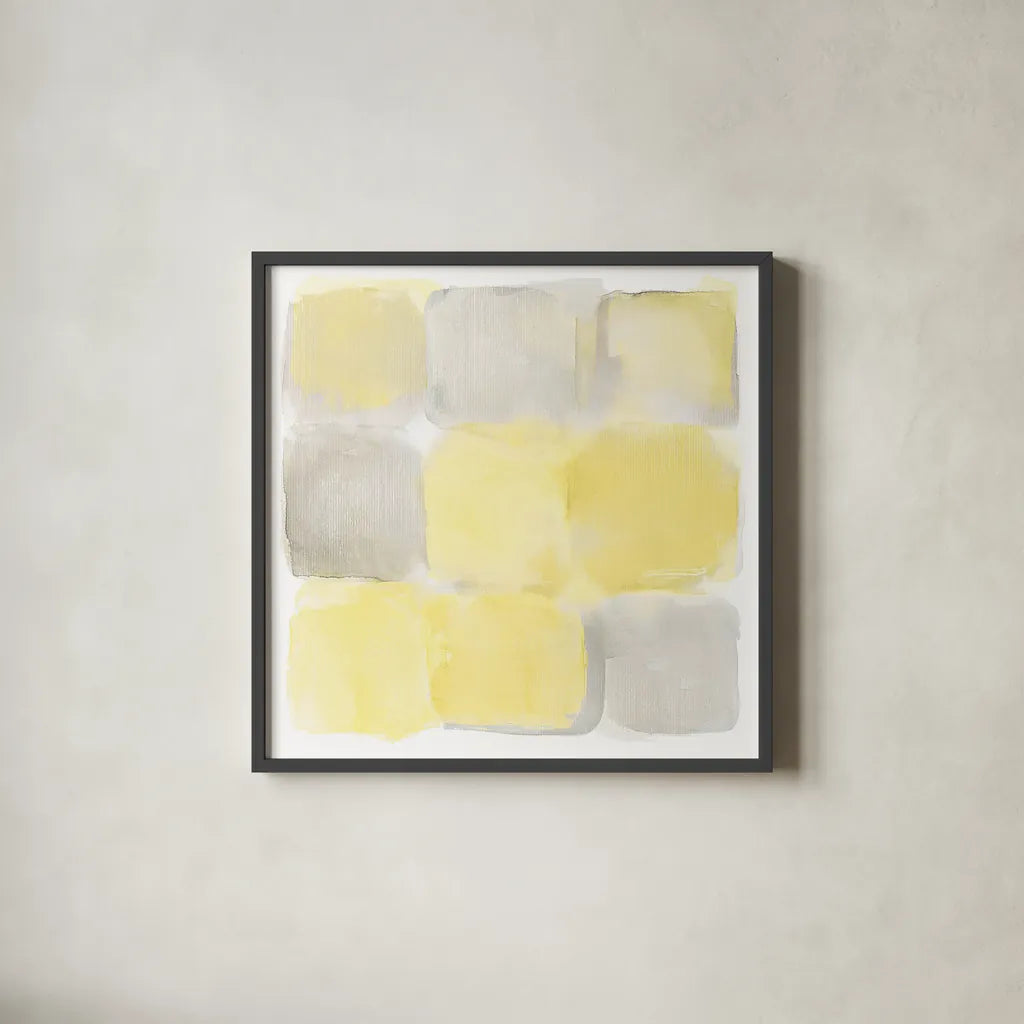 Two Tone II by Mike Schick. Shown in a sleek black glass frame for a contemporary gallery look. Available as an archival giclee rolled canvas, fine art paper, or poster print. SKU 20723a.