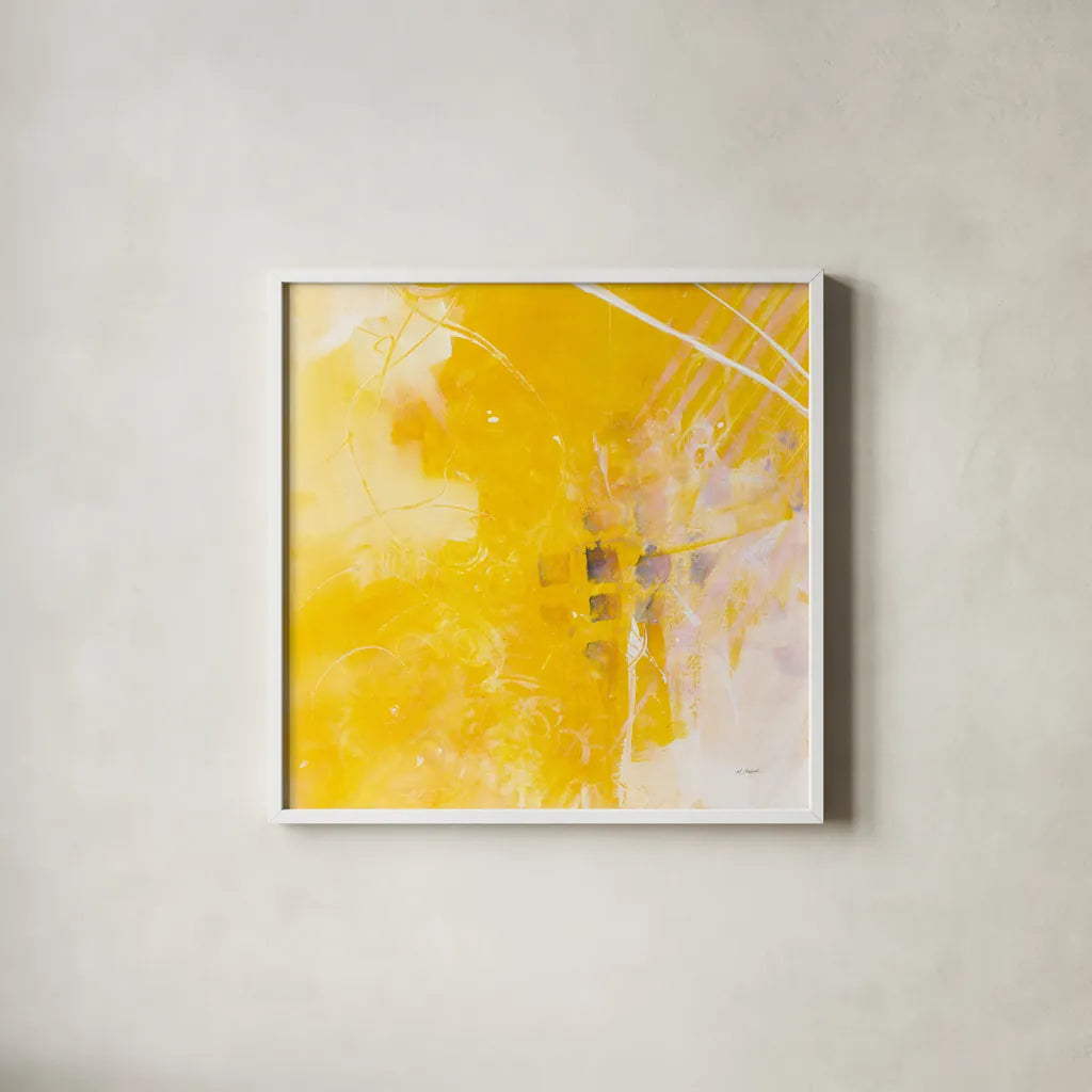 Understatement Crop by Mike Schick. Shown in a crisp white glass frame for a clean and minimalist style. Available as an archival giclee rolled canvas, fine art paper, or poster print. SKU 64647a.