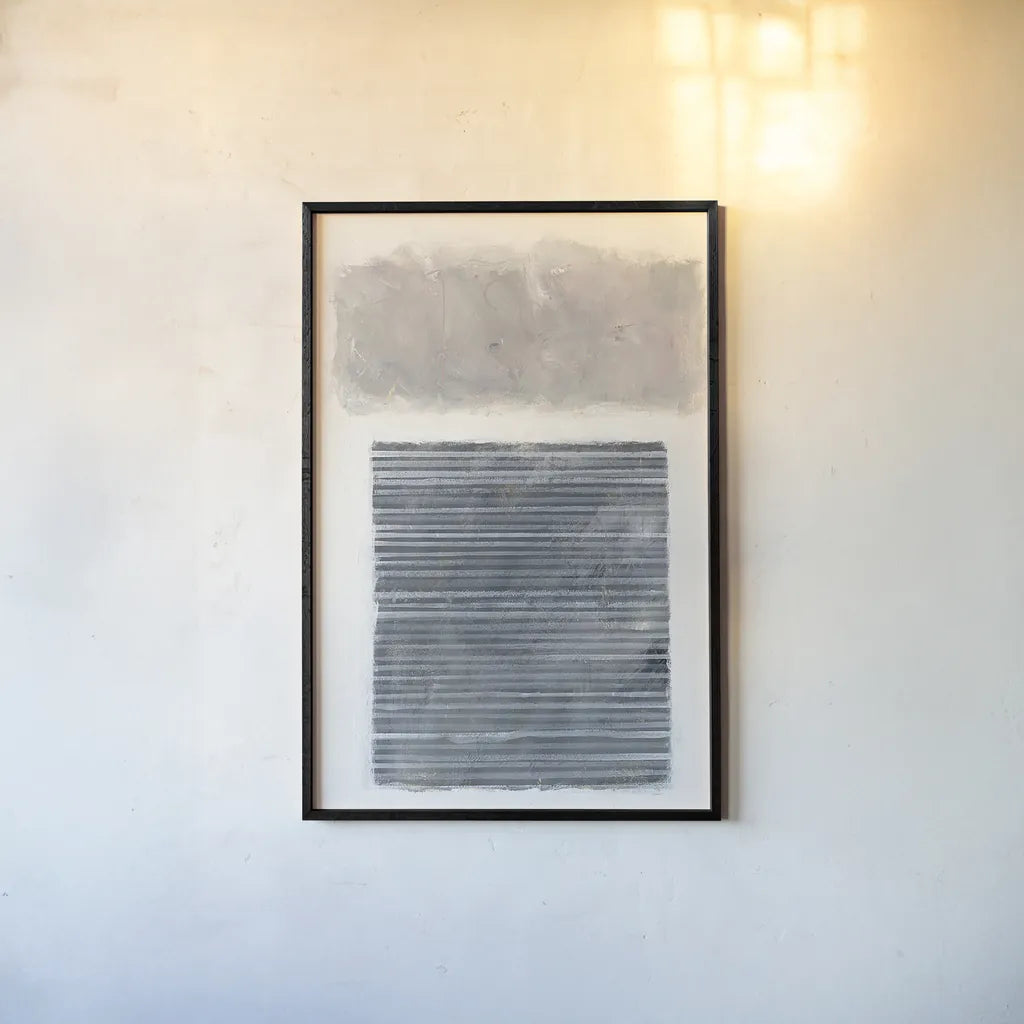 Venetian Gray by Mike Schick. shown as a paper print in a black flame. Available as a archival giclee rolled canvas, fine art paper, or poster print. SKU 30615h.