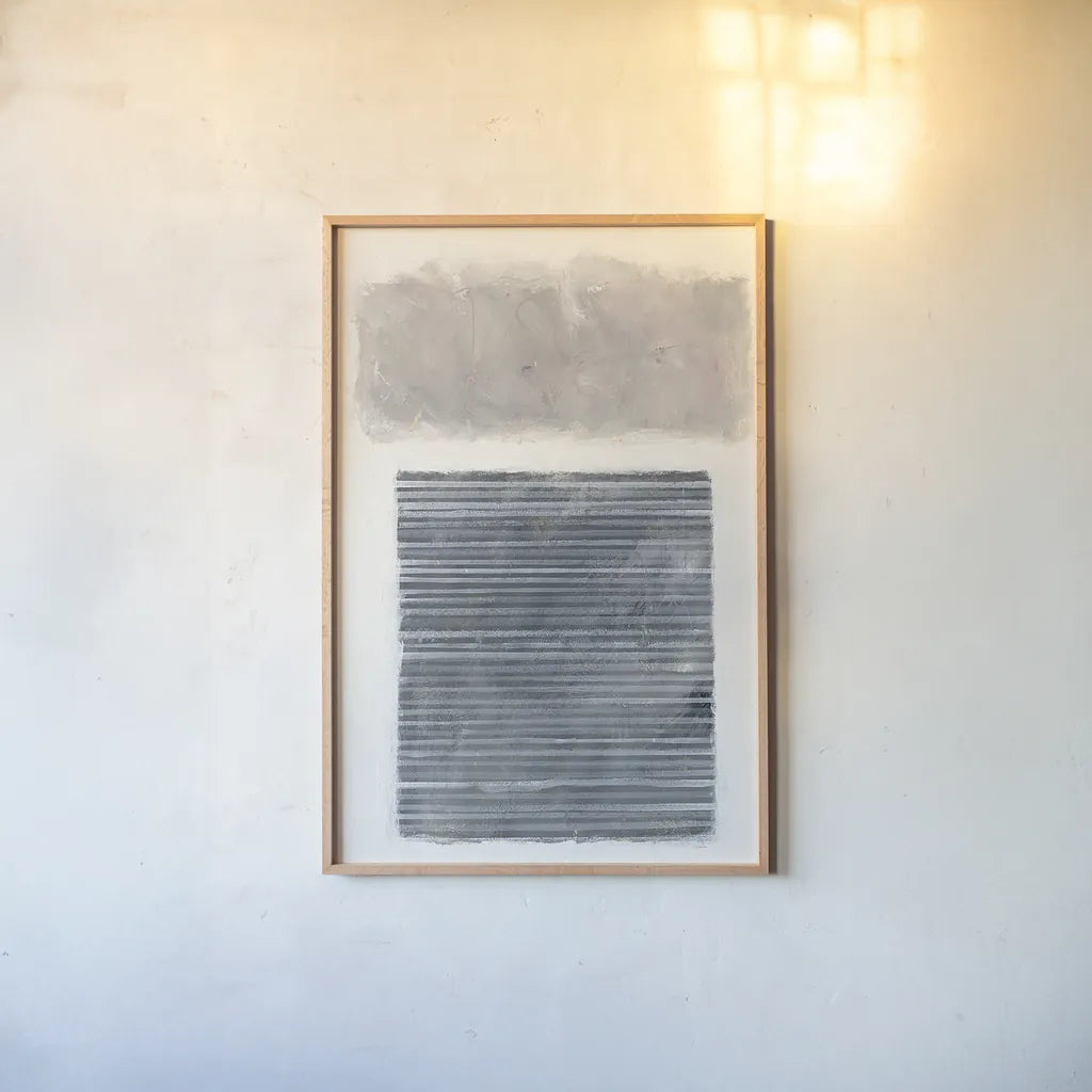 Venetian Gray by Mike Schick. shown as a paper print in a natural frame. Available as a archival giclee rolled canvas, fine art paper, or poster print. SKU 30615h.