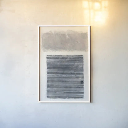 Venetian Gray by Mike Schick. shown as a paper print in a white frame. Available as a archival giclee rolled canvas, fine art paper, or poster print. SKU 30615h.