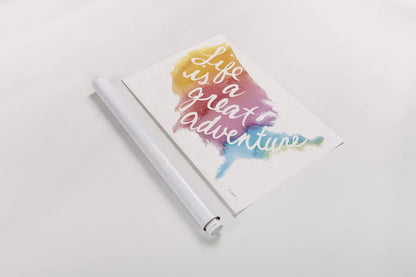 Watercolor USA by Mike Schick. shown as a rolled paper print. Available as archival giclee rolled canvas, fine art paper, or poster print. SKU 25454i.