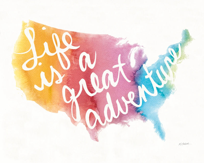 Watercolor USA by Mike Schick