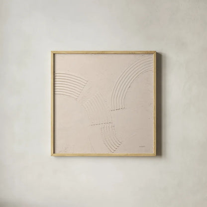 Wax and Wane by Mike Schick. Shown in a natural wood glass frame for a timeless modern aesthetic. Available as an archival giclee rolled canvas, fine art paper, or poster print. SKU 86336a.