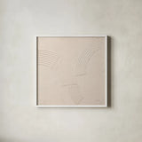 Wax and Wane by Mike Schick. Shown in a crisp white glass frame for a clean and minimalist style. Available as an archival giclee rolled canvas, fine art paper, or poster print. SKU 86336a.