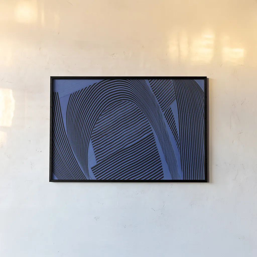 Weaving I Crop by Mike Schick. shown as a paper print in a black flame. Available as a archival giclee rolled canvas, fine art paper, or poster print. SKU 59965i.