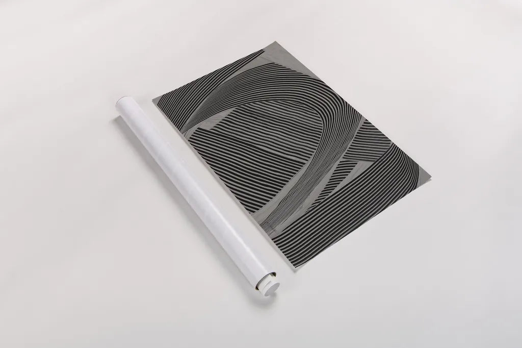 Weaving I Gray Crop by Mike Schick. shown as a rolled paper print. Available as archival giclee rolled canvas, fine art paper, or poster print. SKU 79786i.