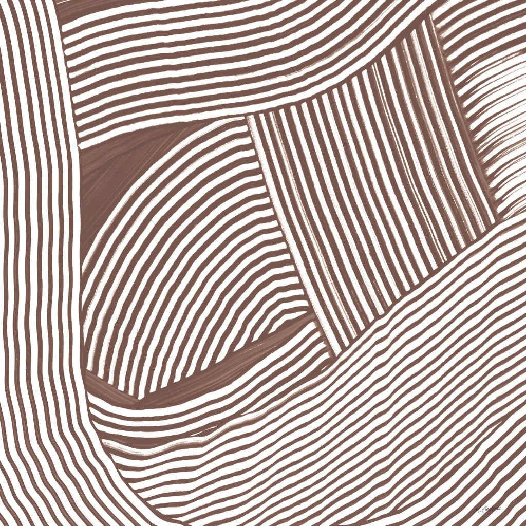 Weaving III Brown by Mike Schick. SKU 85460a. Archival Giclee Fine art print for wall decor.