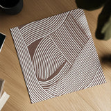 Weaving III Brown by Mike Schick. Shown as a detailed flat fine art print, highlighting archival giclee quality. Available as an archival giclee rolled canvas, fine art paper, or poster print. SKU 85460a.
