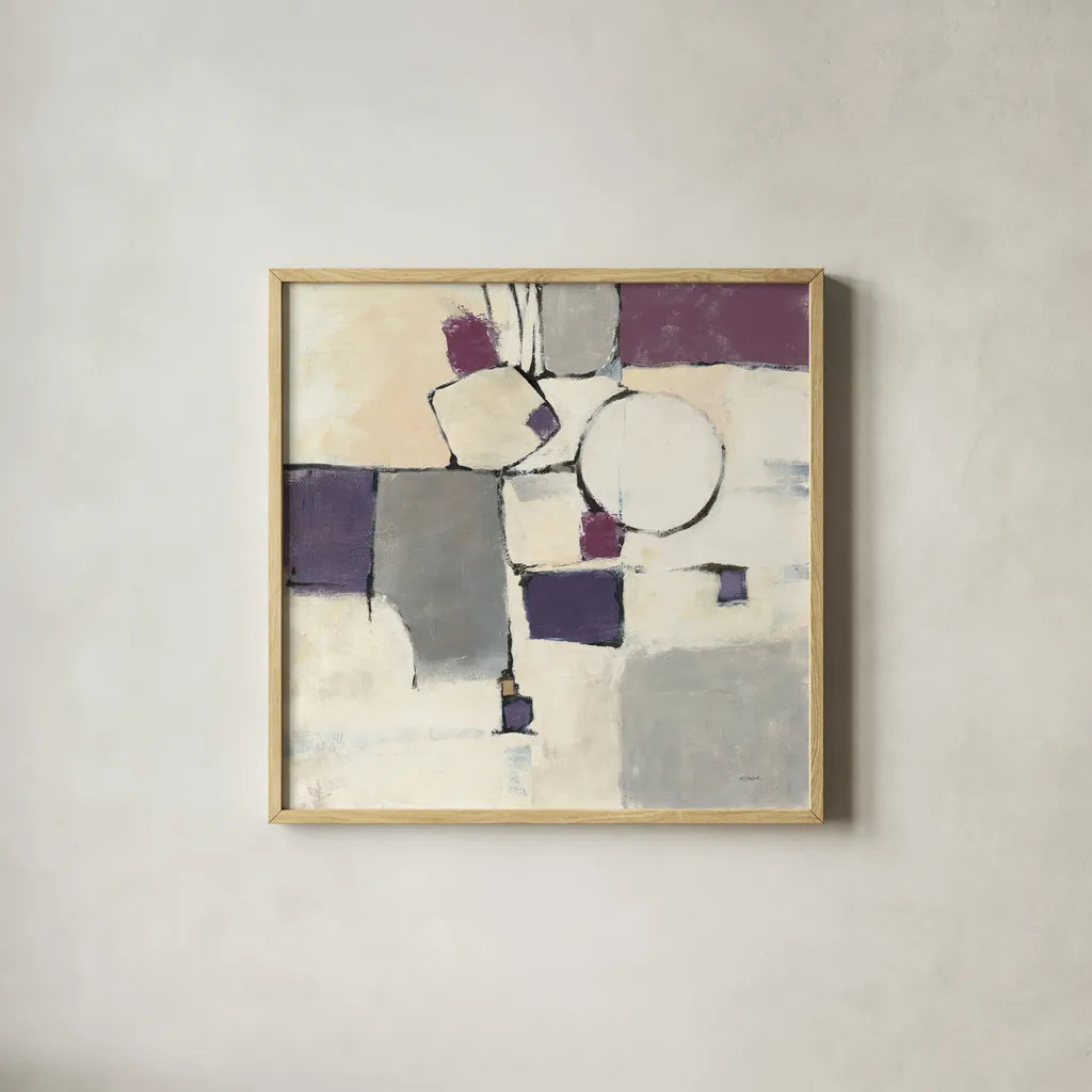 White Out I by Mike Schick. Shown in a natural wood glass frame for a timeless modern aesthetic. Available as an archival giclee rolled canvas, fine art paper, or poster print. SKU 6463a.