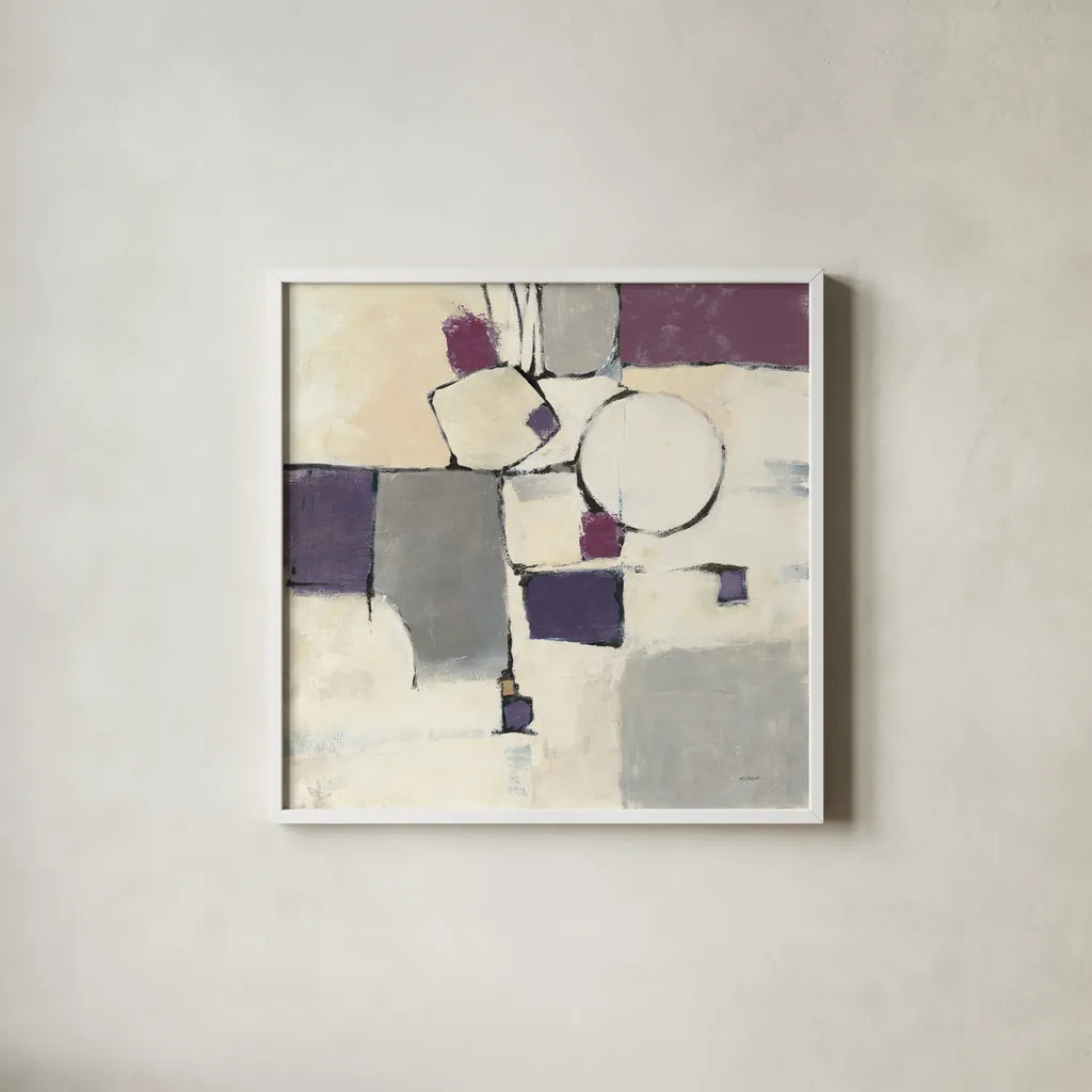 White Out I by Mike Schick. Shown in a crisp white glass frame for a clean and minimalist style. Available as an archival giclee rolled canvas, fine art paper, or poster print. SKU 6463a.