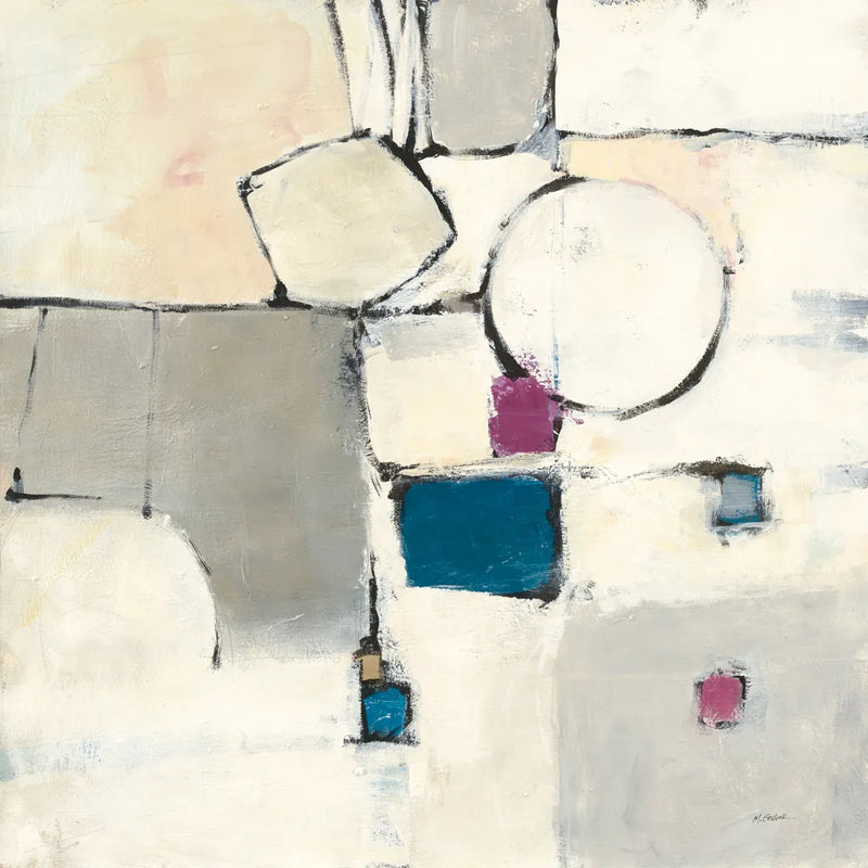 White Out I Neutral by Mike Schick. SKU 19717a. Archival Giclee Fine art print for wall decor.