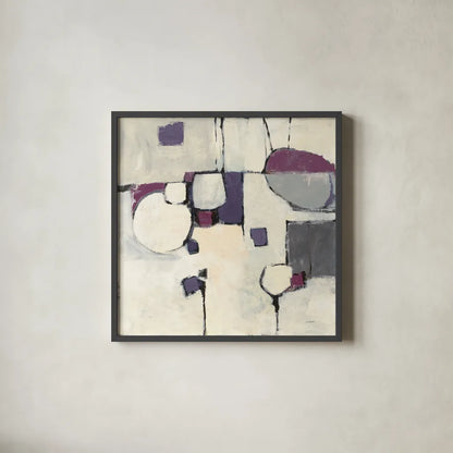 White Out II by Mike Schick. Shown in a sleek black glass frame for a contemporary gallery look. Available as an archival giclee rolled canvas, fine art paper, or poster print. SKU 6464a.